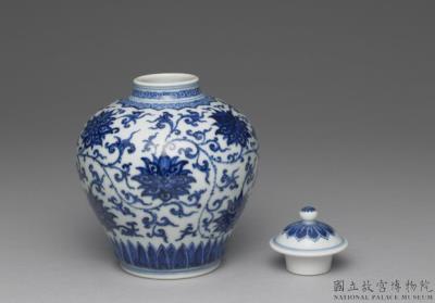 图片[3]-Lidded jar in underglaze blue, Qing dynasty, Yongzheng reign (1723-1735)-China Archive